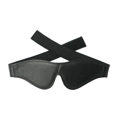 Strict Leather Velcro Blindfold - The Dildo Hub