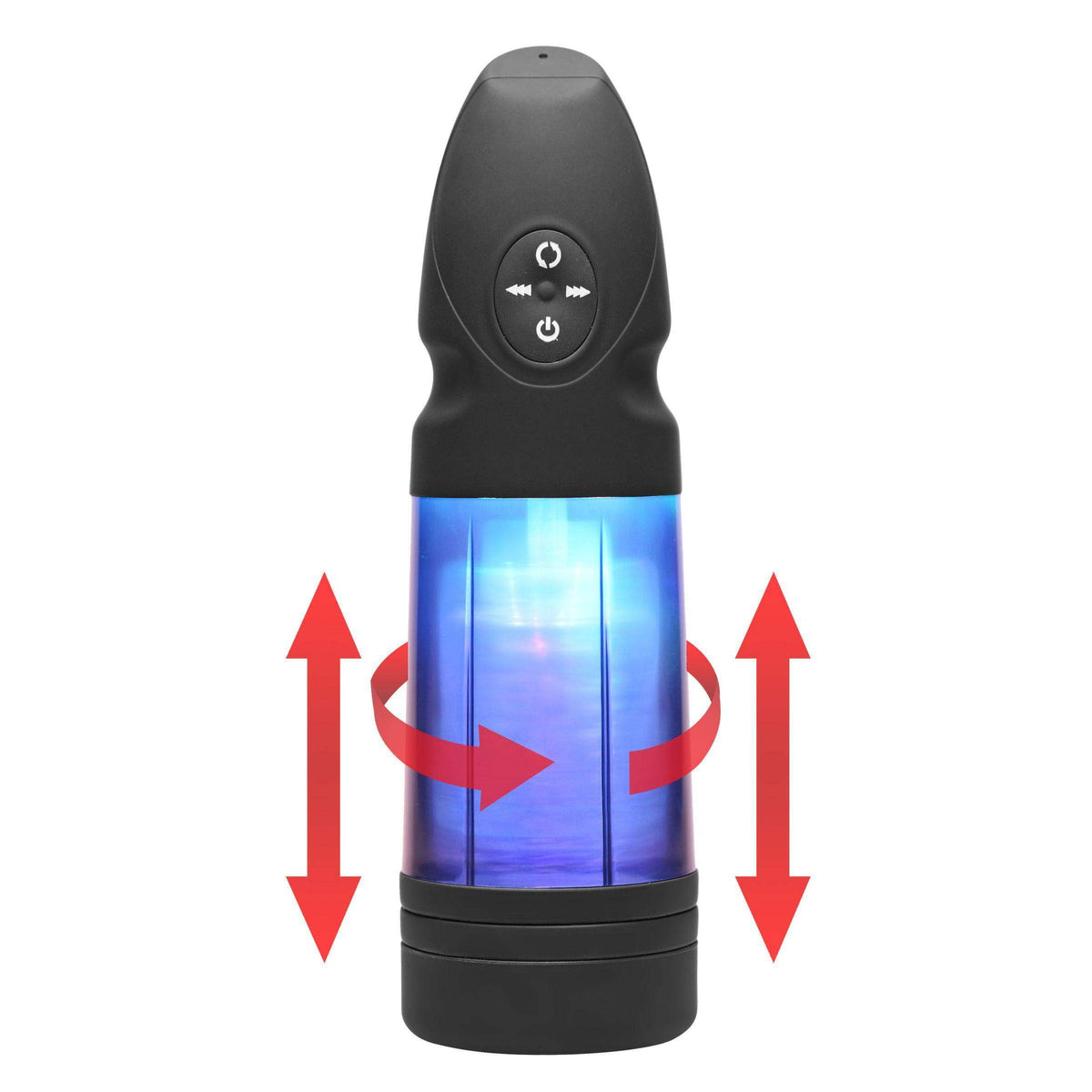 Strobe Multi Function Rechargeable Stroker - The Dildo Hub