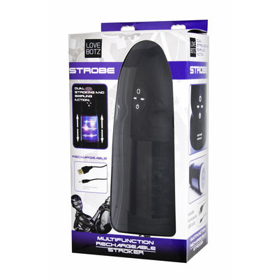 Strobe Multi Function Rechargeable Stroker - The Dildo Hub