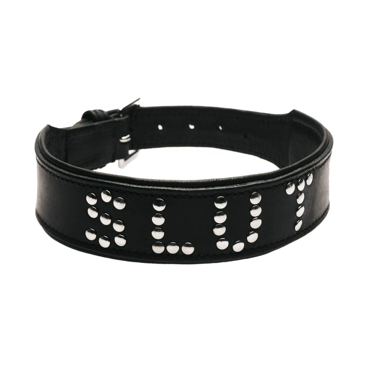 Studded Leather Slut Collar - The Dildo Hub