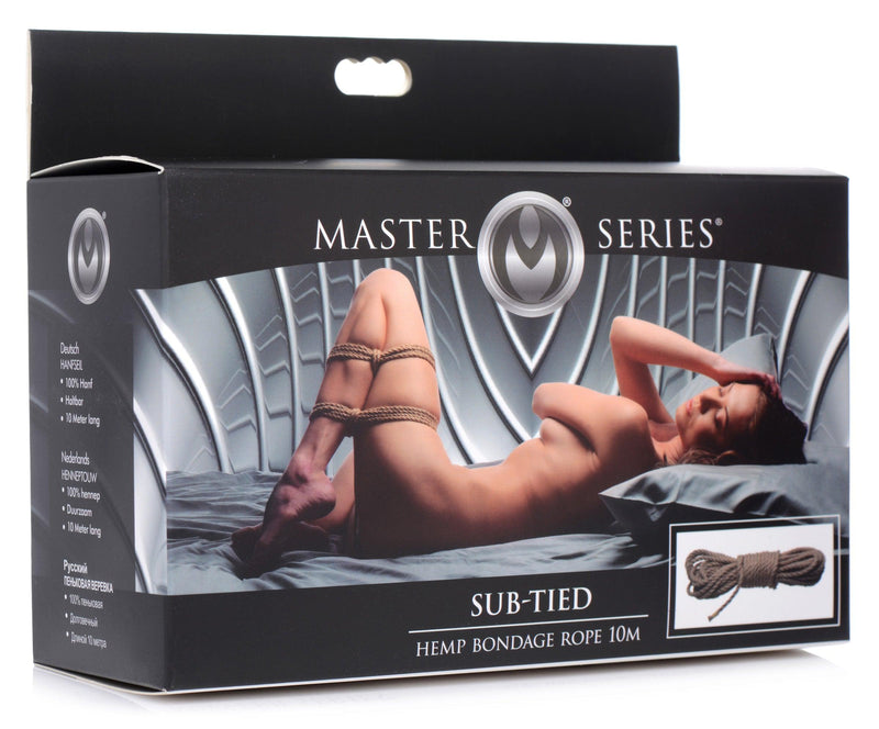 Sub-Tied Hemp Bondage Rope -10M - The Dildo Hub