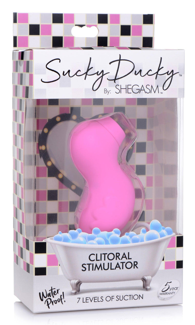 Sucky Ducky Silicone Clitoral Stimulator - Pink - The Dildo Hub