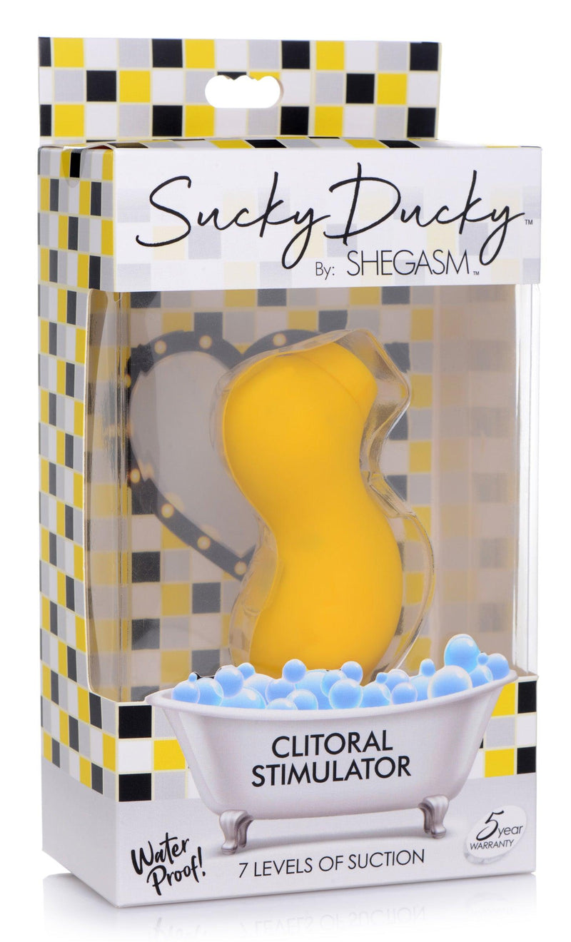 Sucky Ducky Silicone Clitoral Stimulator - Yellow - The Dildo Hub