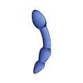 Superior Blue Double-Ended Glass Dildo - 7 Inches | Chrystallino