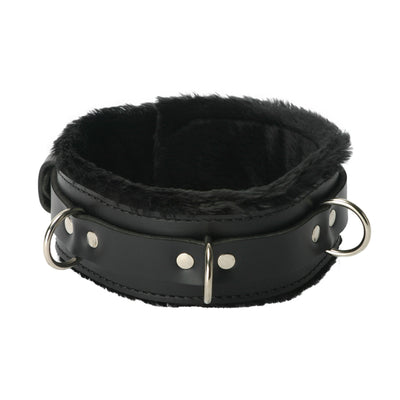 Strict Leather Premium Fur Lined Locking Collar- XL LeatherR from Strict Leather