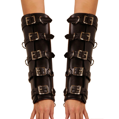 Strict Leather Premium Locking Arm Splints LeatherR from Strict Leather