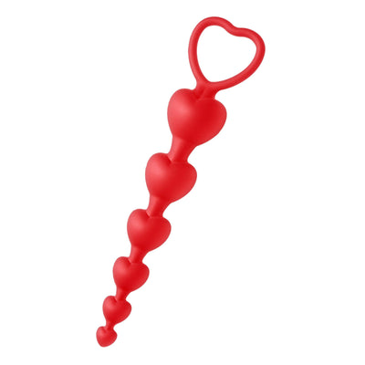 Sweet Heart Silicone Anal Beads - The Dildo Hub