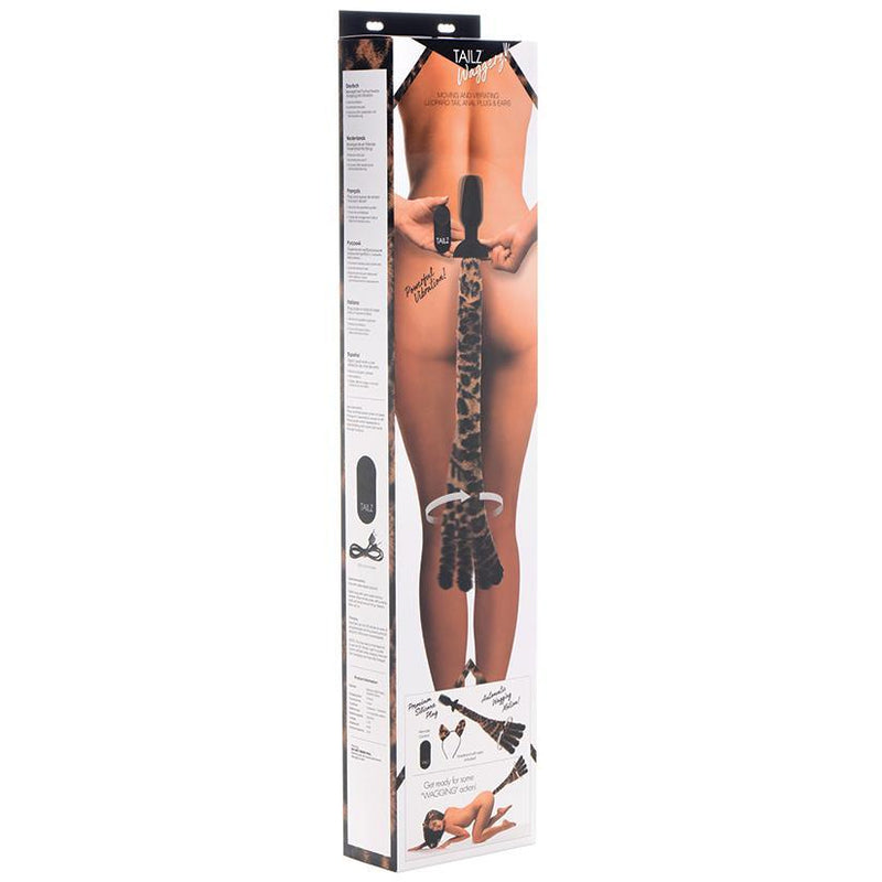 Tailz Moving & Vibrating Tail and Ears-Leopard - The Dildo Hub