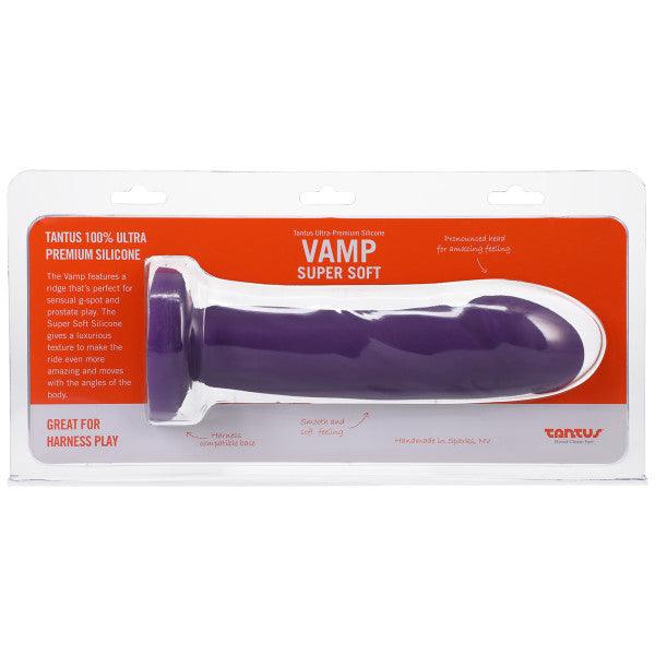 Tantus Vamp Super Soft Dildo - Midnight Purple 7" - The Dildo Hub