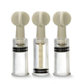 Temptasia Clit And Nipple Twist Suckers - Clear Set of 3 | Blush