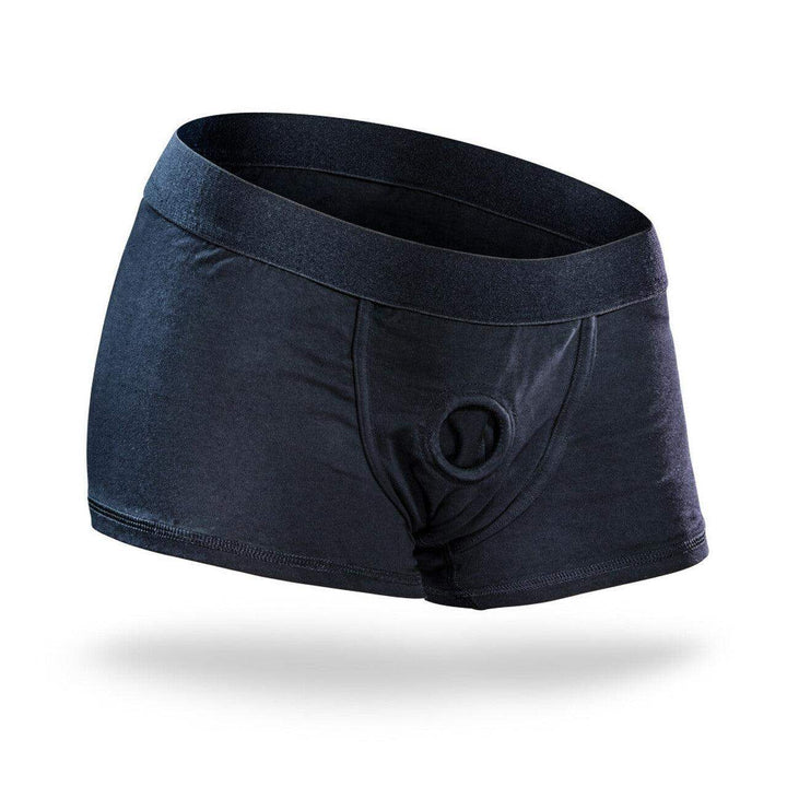 Temptasia - Harness Briefs - Extra Large - Black | Blush - The Dildo Hub