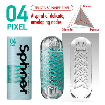 Tenga Spinner - 04 Pixel Stroker - The Dildo Hub