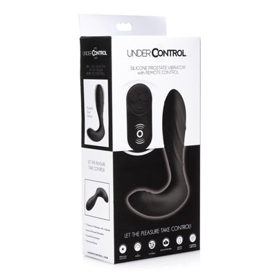 Textured Silicone Prostate Vibrator with Remote Control - The Dildo Hub