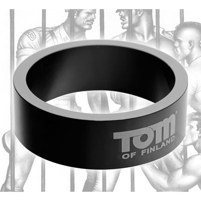 Tom of Finland 60mm Aluminum Cock Ring steel-cockrings from Tom of Finland