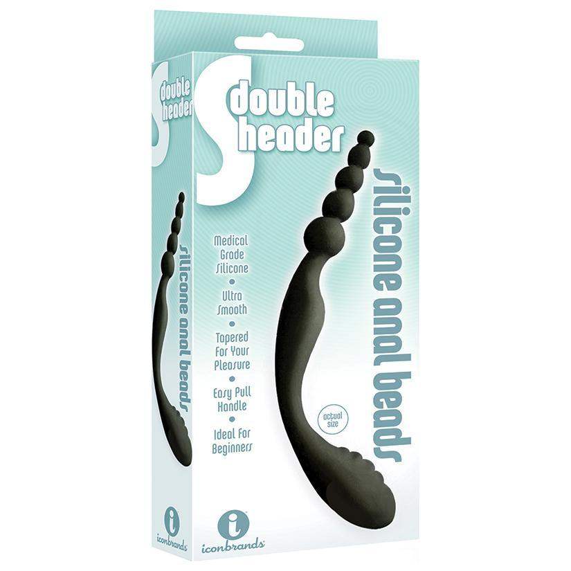 The 9's S-Double Header Double Ended Silicone Anal Beads - The Dildo Hub