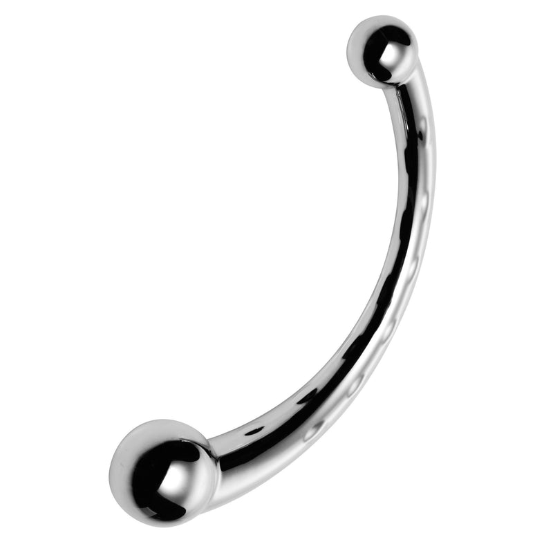 The Chrome Crescent Dual Ended Dildo - The Dildo Hub