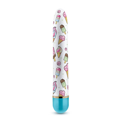 The Collection Sweet Cream Classic Slim Vibe-Blue 7" - The Dildo Hub