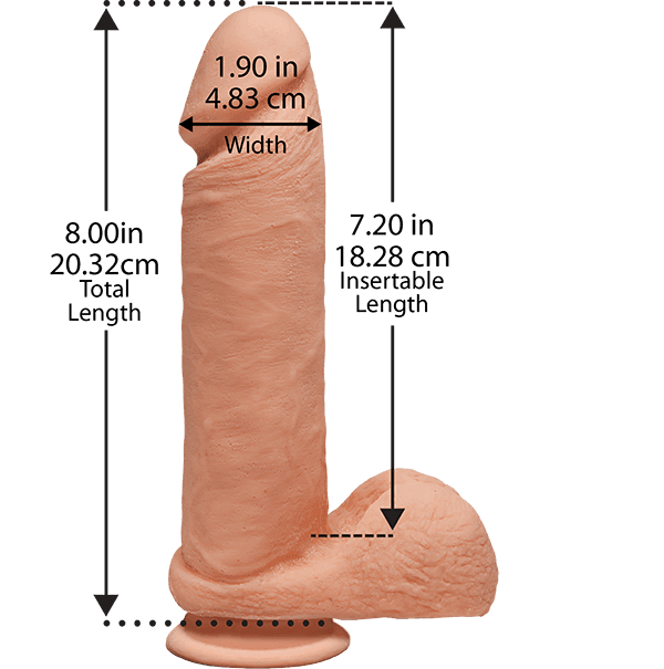 The D Perfect Firmskyn-Vanilla 8 Inch - The Dildo Hub