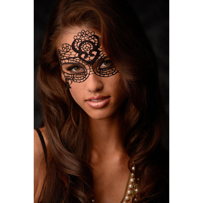 The Enchanted Black Lace Mask - The Dildo Hub