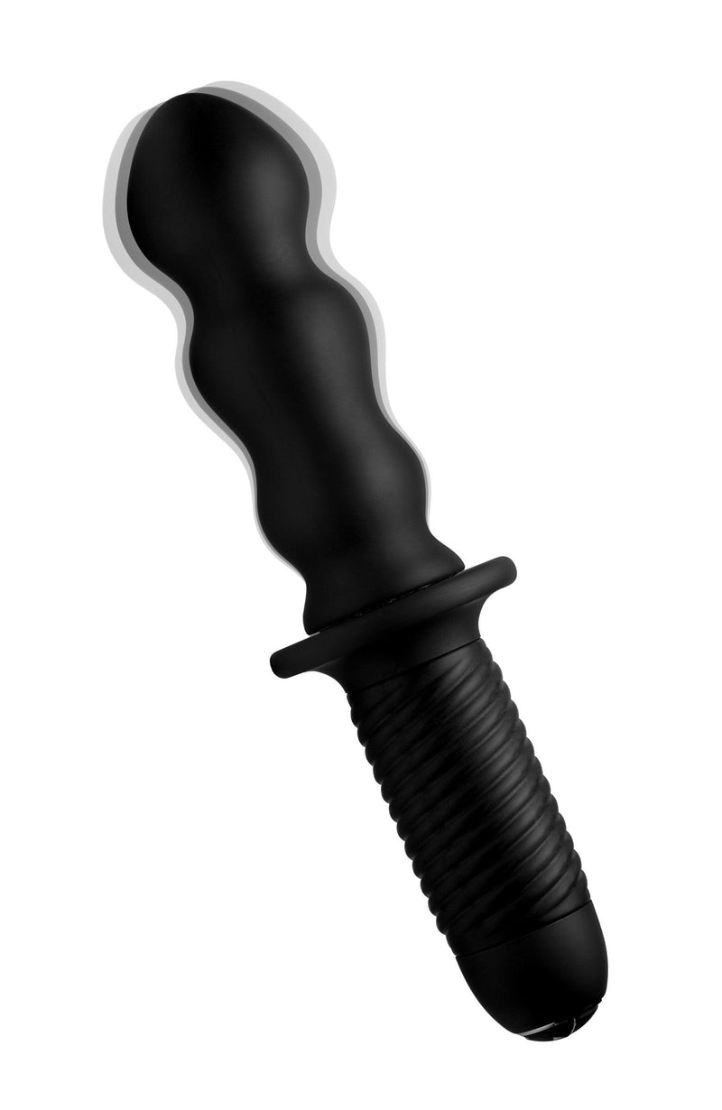 The Groove 10X Silicone Vibrator with Handle - The Dildo Hub