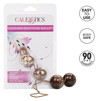 The Leopard Duo Tone Kegel Balls | CalExotics - The Dildo Hub