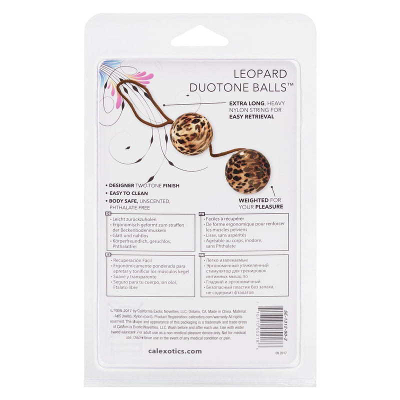 The Leopard Duo Tone Kegel Balls | CalExotics - The Dildo Hub