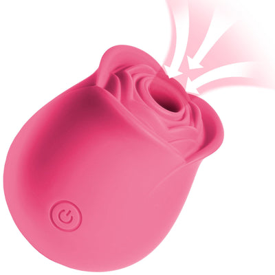 🌹 The Perfect Rose Clitoral Stimulator - Clit Sucker | Red or Pink - The Dildo Hub