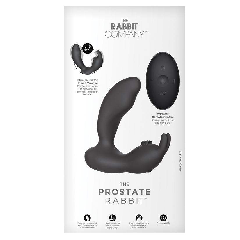 The Prostate Rabbit Rechargeable-Black - The Dildo Hub