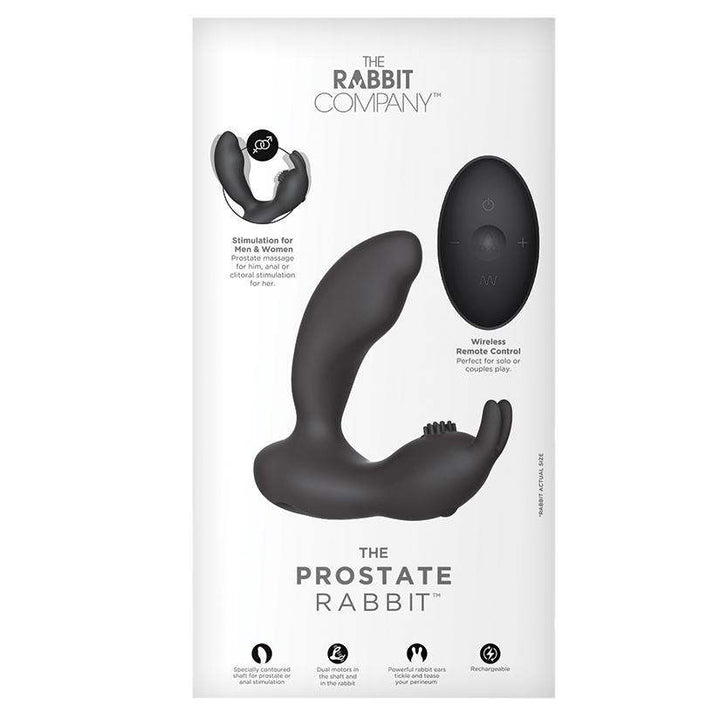 The Prostate Rabbit Rechargeable-Black - The Dildo Hub
