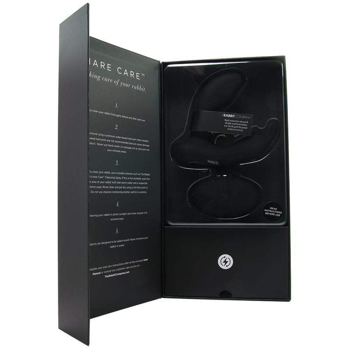 The Prostate Rabbit Rechargeable-Black - The Dildo Hub