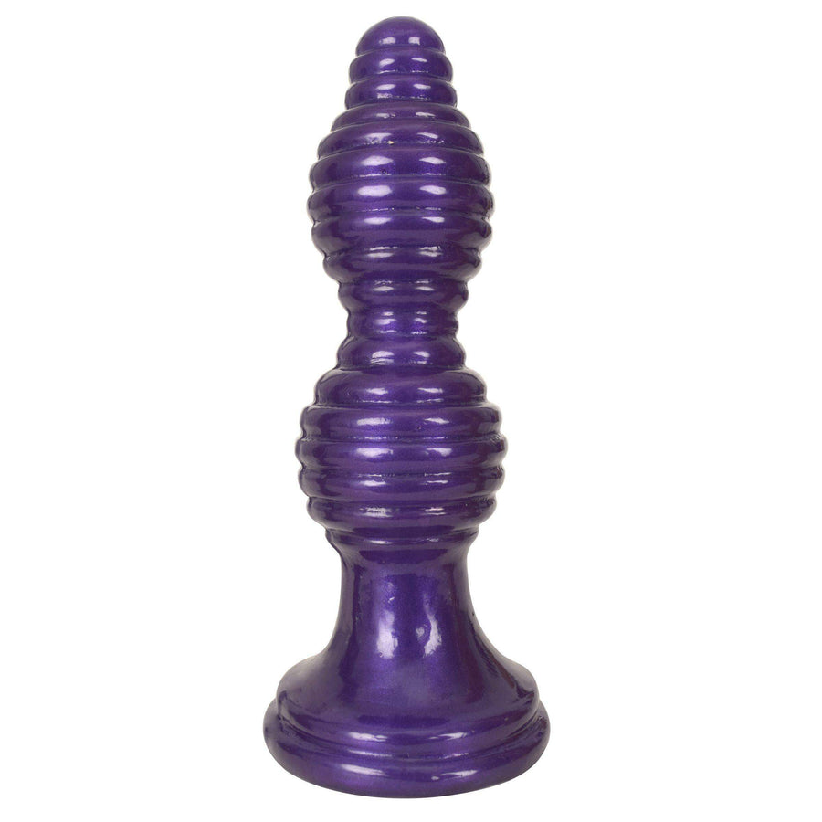 The Queen Ribbed Anal Plug Purple The Dildo Hub The Queen Ribbed Anal Plug Purple The Dildo Hub