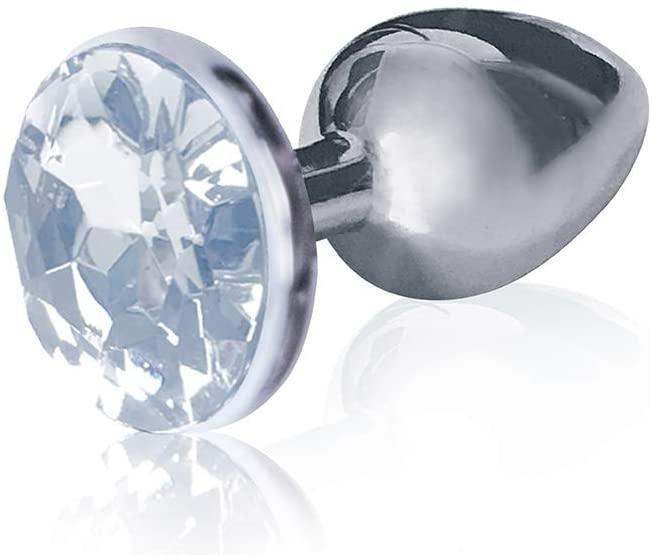 The Silver Starter Bejeweled Stainless Steel Plug - The Dildo Hub