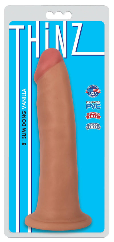 Thinz 8 Inch Slim Realistic Dildo- Light - The Dildo Hub