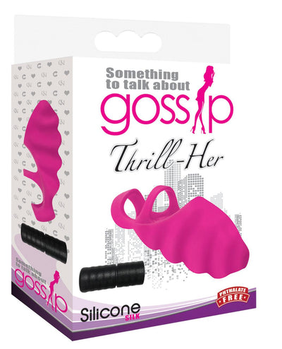 Thrill-Her Silicone Finger Vibrator - Pink - The Dildo Hub