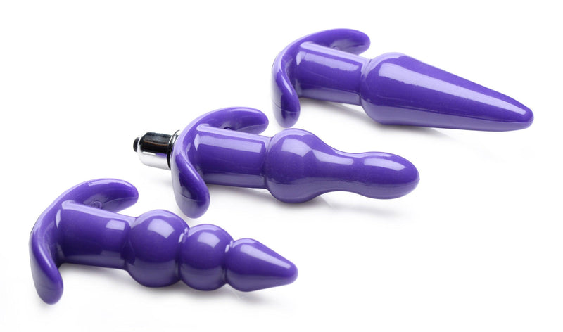 Thrill Trio Anal Plug Set - Purple - The Dildo Hub