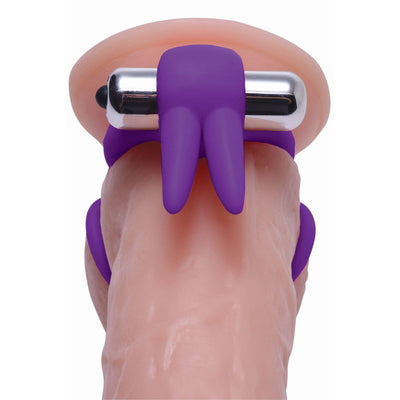 Throbbin Hopper Cock and Ball Ring with Vibrating Clit Stimulator - The Dildo Hub