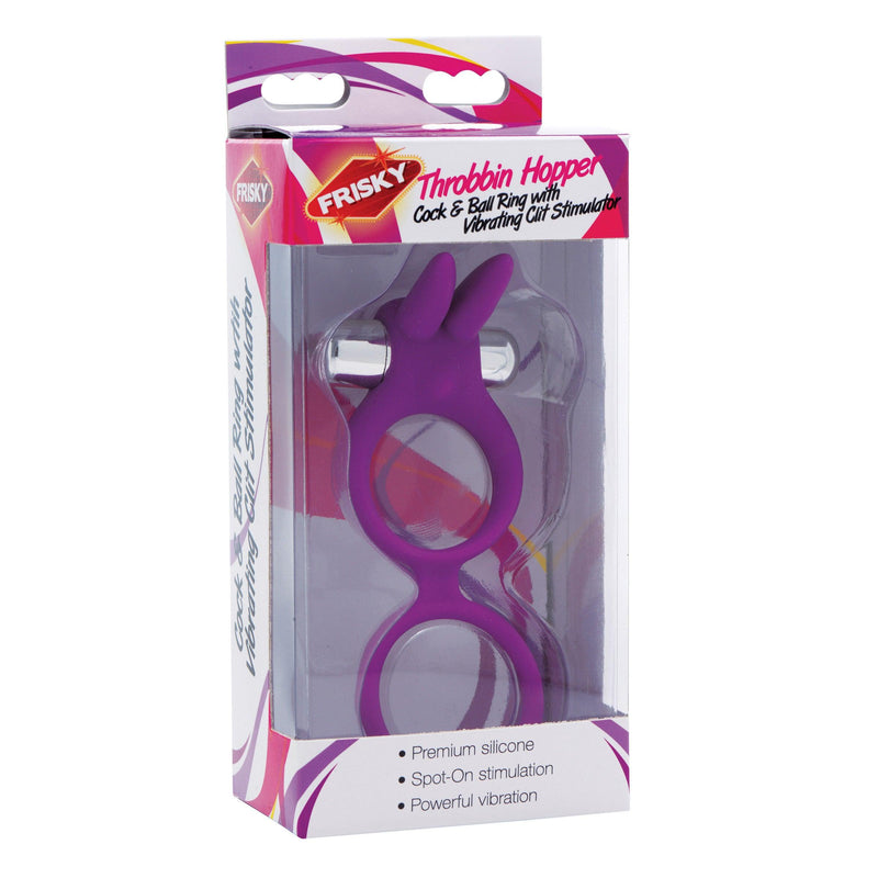 Throbbin Hopper Cock and Ball Ring with Vibrating Clit Stimulator - The Dildo Hub