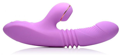 Thrusting Suction Silicone Rabbit Vibrator - The Dildo Hub