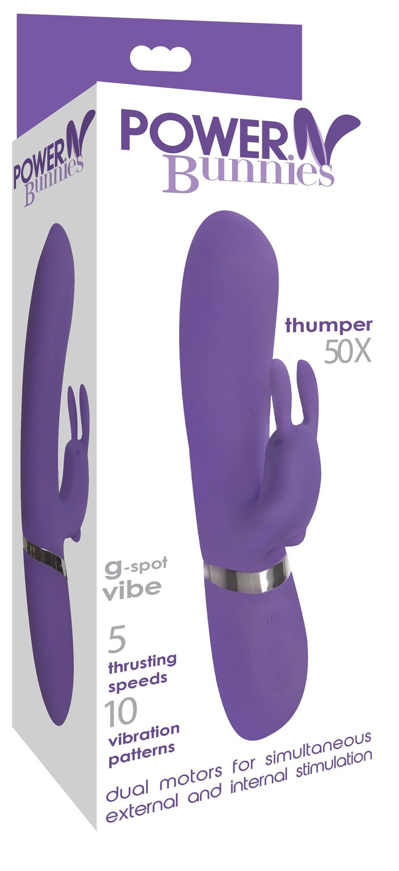 Thumper 50X Silicone Rabbit Vibrator - The Dildo Hub