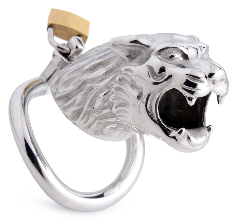 Tiger King Locking Chastity Cage - The Dildo Hub