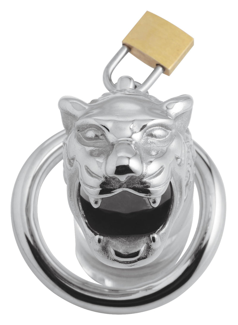 Tiger King Locking Chastity Cage - The Dildo Hub