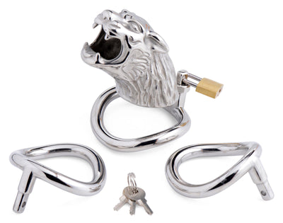 Tiger King Locking Chastity Cage - The Dildo Hub