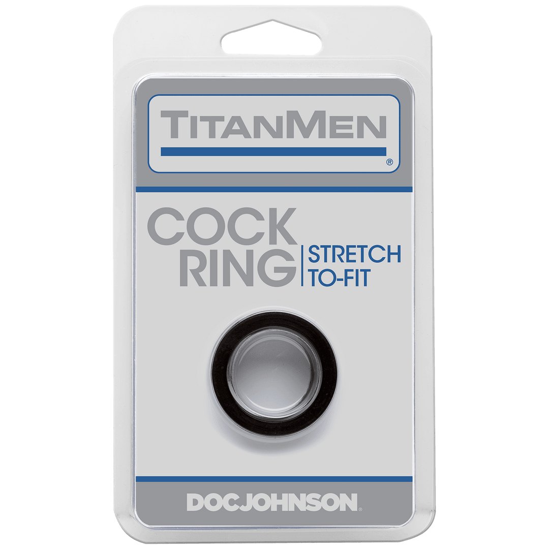 TitanMen® Tools - Cock Ring - Black | Doc Johnson - The Dildo Hub