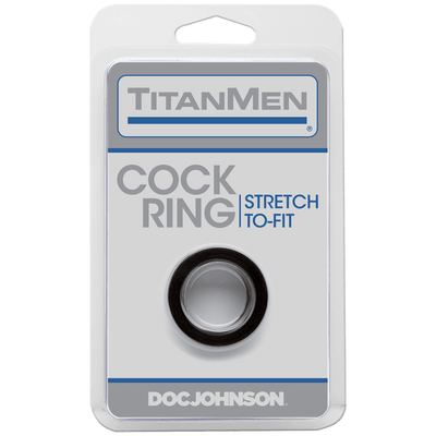 TitanMen® Tools - Cock Ring - Black | Doc Johnson - The Dildo Hub