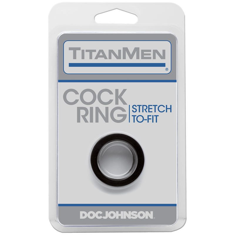 TitanMen® Tools - Cock Ring - Black | Doc Johnson - The Dildo Hub