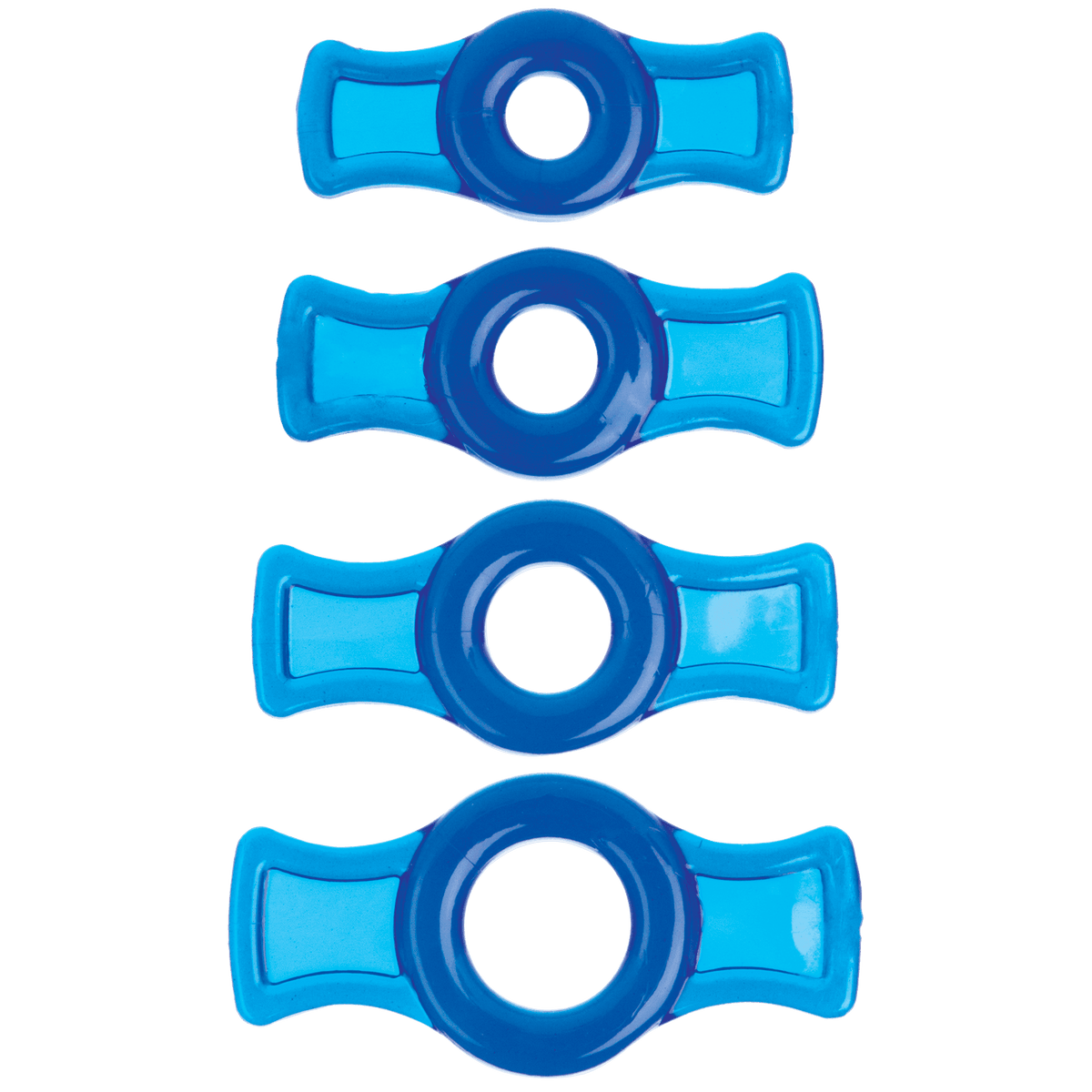 TitanMen® Tools - Cock Ring Set - Blue | Doc Johnson - The Dildo Hub
