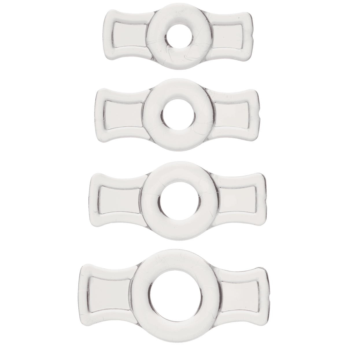 TitanMen® Tools - Cock Ring Set - Clear | Doc Johnson - The Dildo Hub