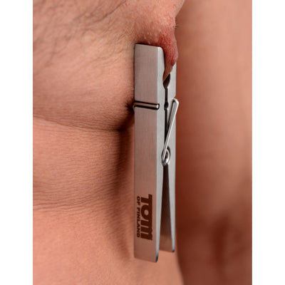 Tom of Finland Bros Pin Stainless Steel Nipple Clamps - The Dildo Hub