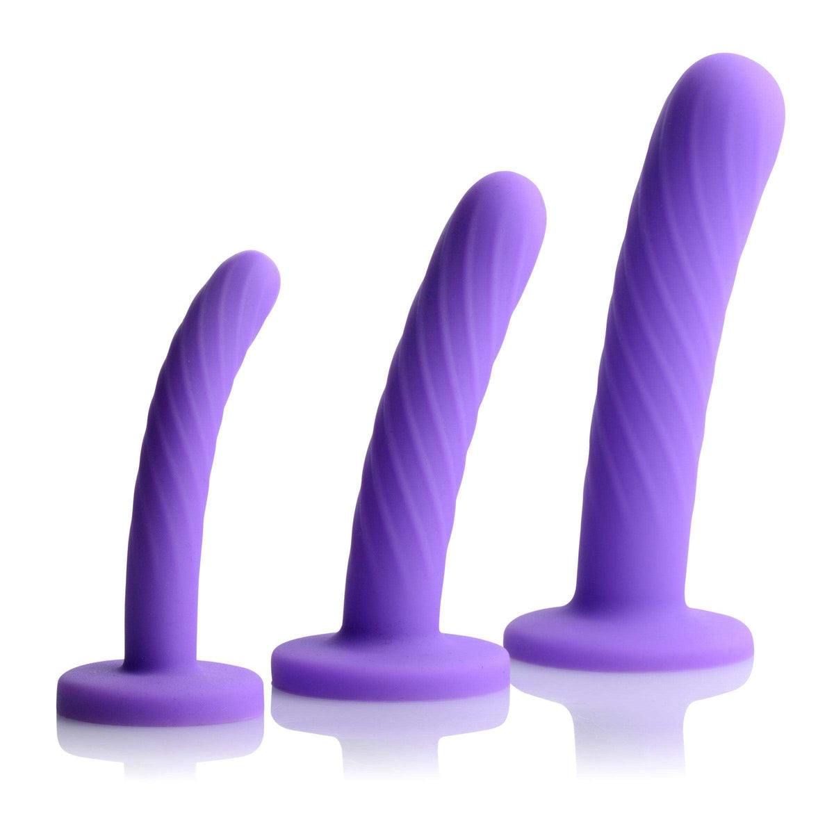 Tri-Play 3 Piece Silicone Dildo Set - The Dildo Hub