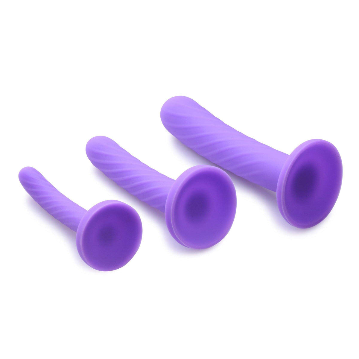 Tri-Play 3 Piece Silicone Dildo Set - The Dildo Hub